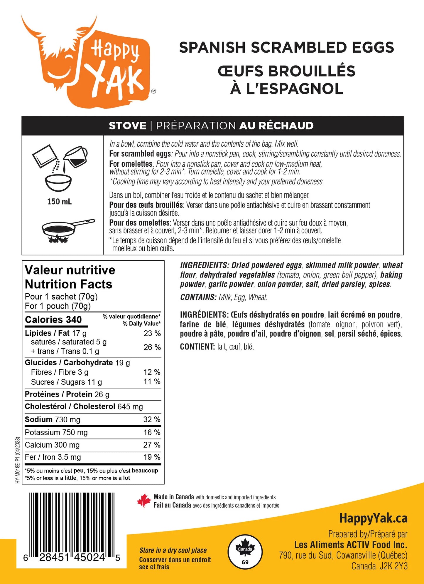 Happy Yak - Spanish Scrambled Eggs