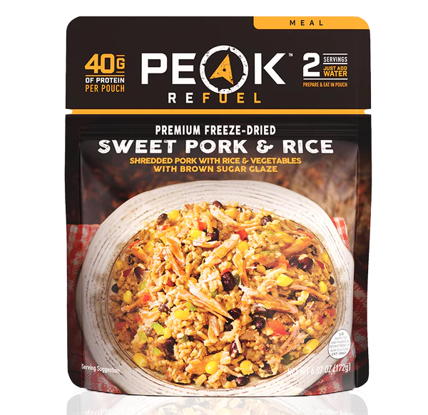 PEAK - Refuel Freeze-Dried Meals - Sweet Pork & Rice