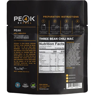 PEAK Refuel - Three Bean Chili Mac