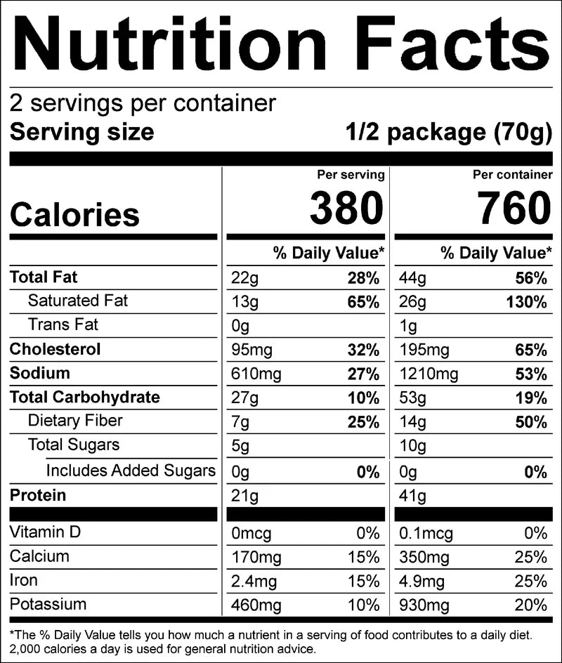 PEAK - Refuel Freeze-Dried Meals - White Chicken Chili
