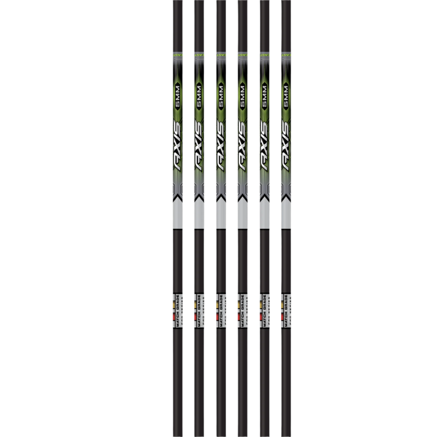 Easton - Axis - 5mm - Match Grade - Shafts (6)