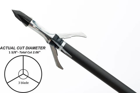 Pointes de chasse Grim Reaper - Razortip 3 Blade Mechanical - 100 gr