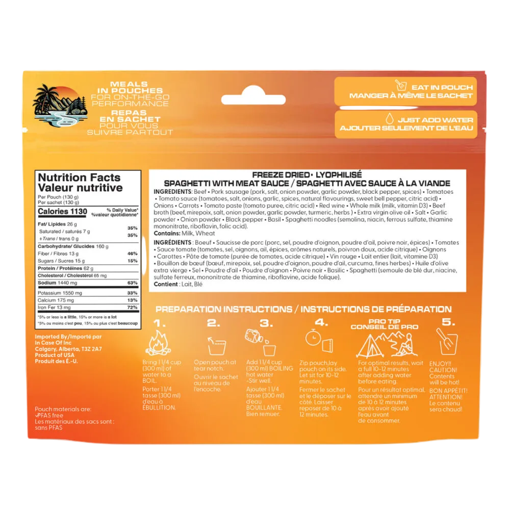 Foundation Outdoors - Spaghetti with Meat Sauce