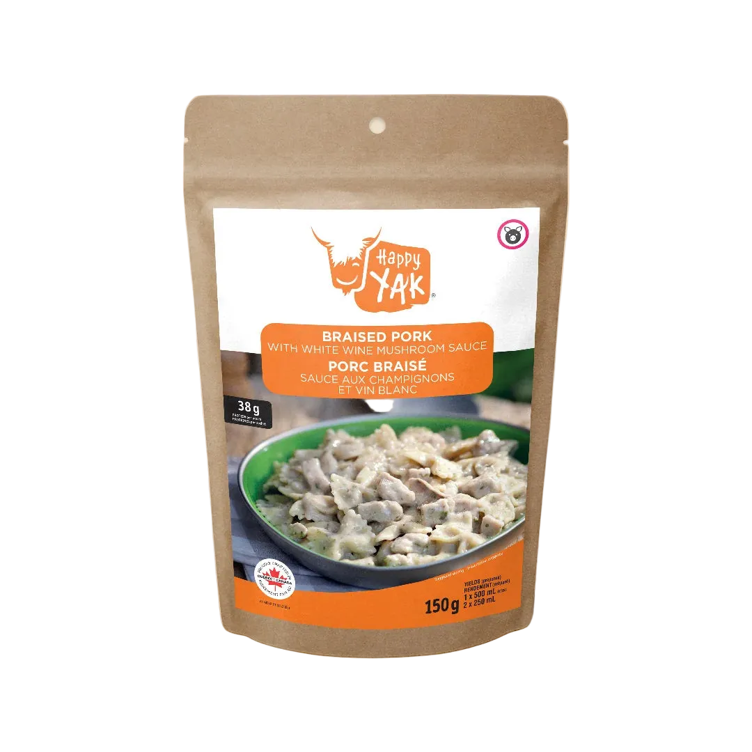 Happy Yak - Braised Pork w/ White Wine Mushroom Sauce