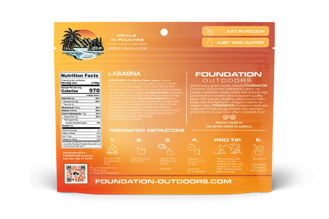 Foundation Outdoors - Lasagna