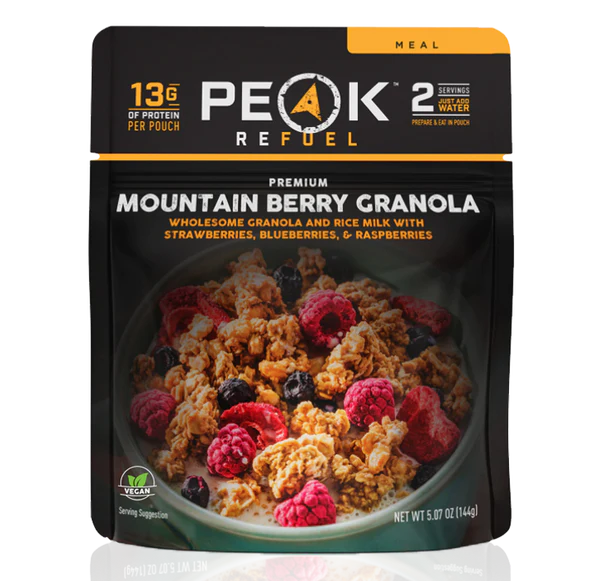 PEAK - Repas lyophilisés Refuel - Granola aux baies des montagnes