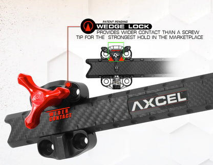 Axcel - Achieve XP Pro - Guidon en carbone UHM 6 pouces - Gauche - Noir