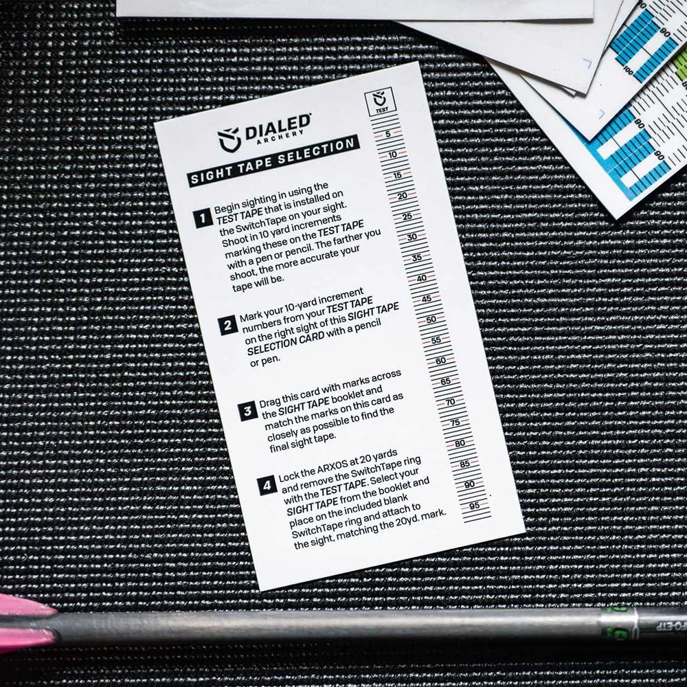 Dialed Archery - Sight Tape Booklet