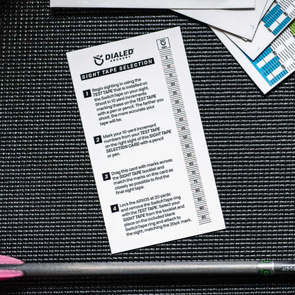 Dialed Archery - Sight Tape Booklet